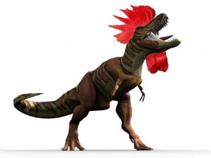 Rappresentazione umoristica del Gallinosaurus-Rex.